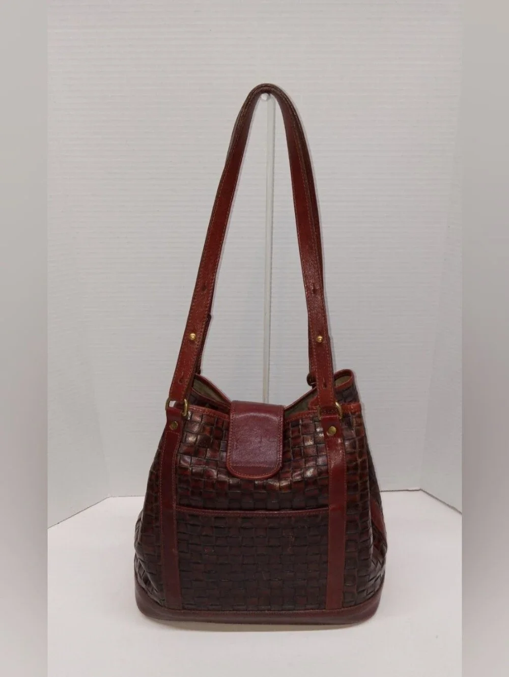 Brahmin braided leather